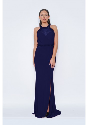 Dalajo Navy Long Dress 1013424