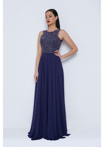 Cidatma Navy Long Dress 1013431