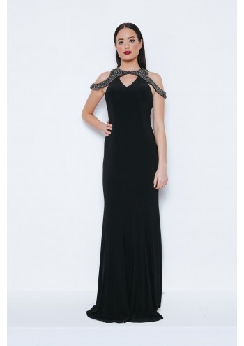 Chailyn Black Long Dress 1013433 Front