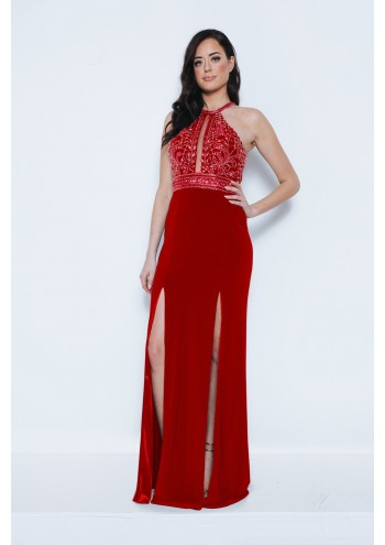 Kenja Ruby Red Long Dress 1023425