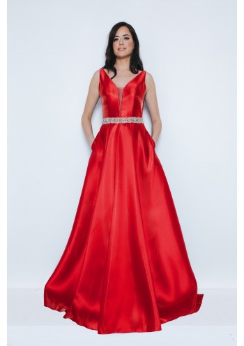 Kateri Red Ballgown 1023429