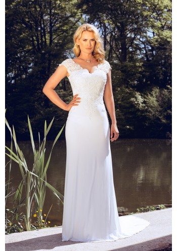 Ivory V Neck Dynasty Bridal Dress 1033202