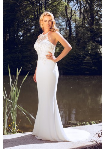 Ivory Halter Neck Dynasty Bridal Dress 1033204