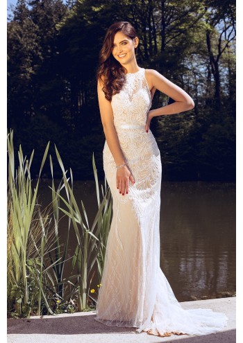Ivory Mermaid Macrame and Lace Dynasty Bridal Dress 1033208