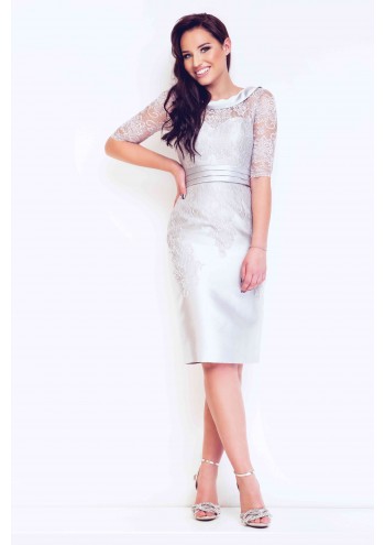 Silver Mother of The Bride or Groom Short Dynasty Dress 1073013