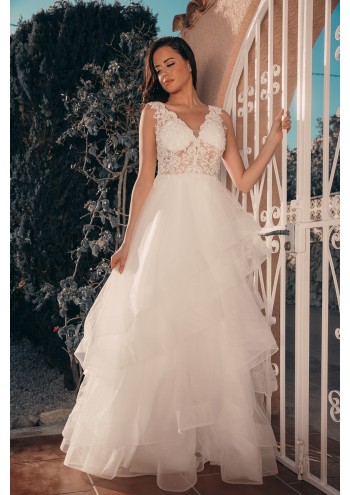 Annas Ivory Premium Ballgown 2013406 Front
